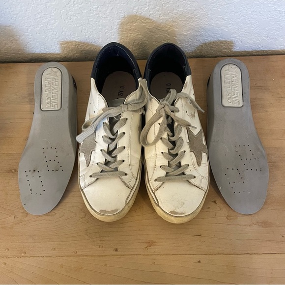 Golden Goose Super-Star Classic w/Spur in White/Ice/Night Blue - Box & Dust Bag! - Picture 10 of 13